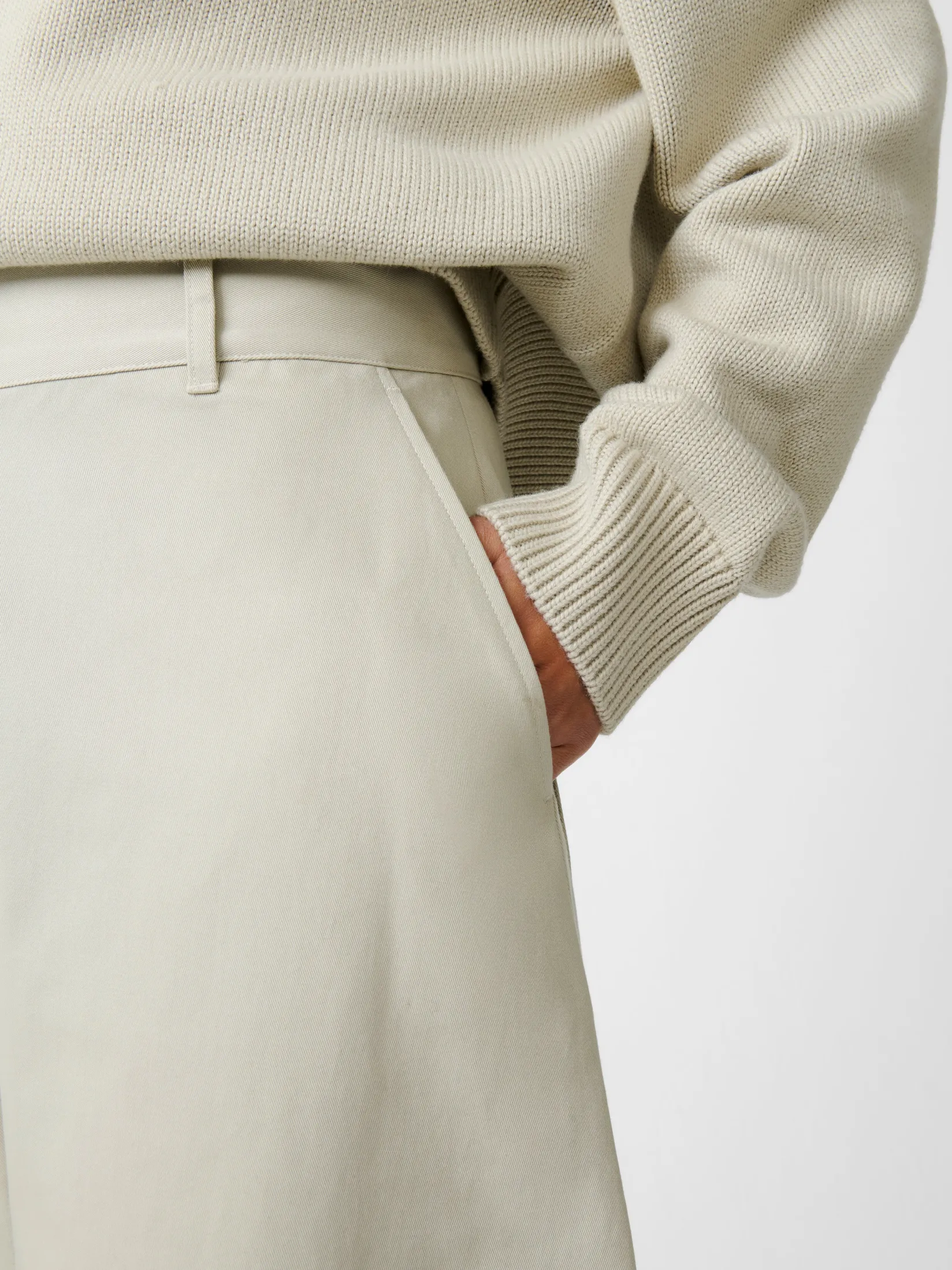 Fashion Studio Nicholson Chalco Twill Pant Pebble