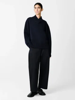 Clearance Studio Nicholson Chalco Twill Pant Darkest Navy