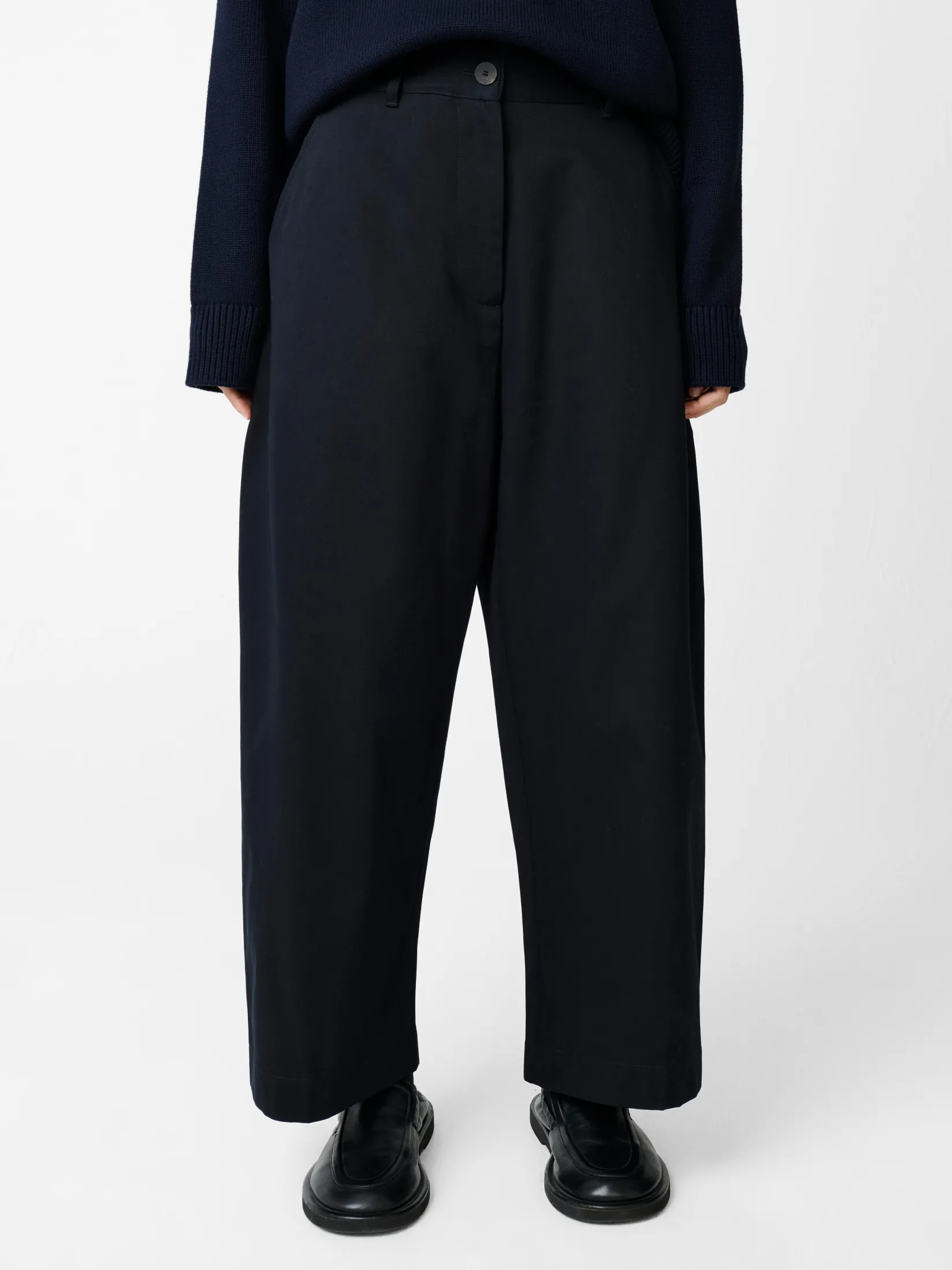 Clearance Studio Nicholson Chalco Twill Pant Darkest Navy