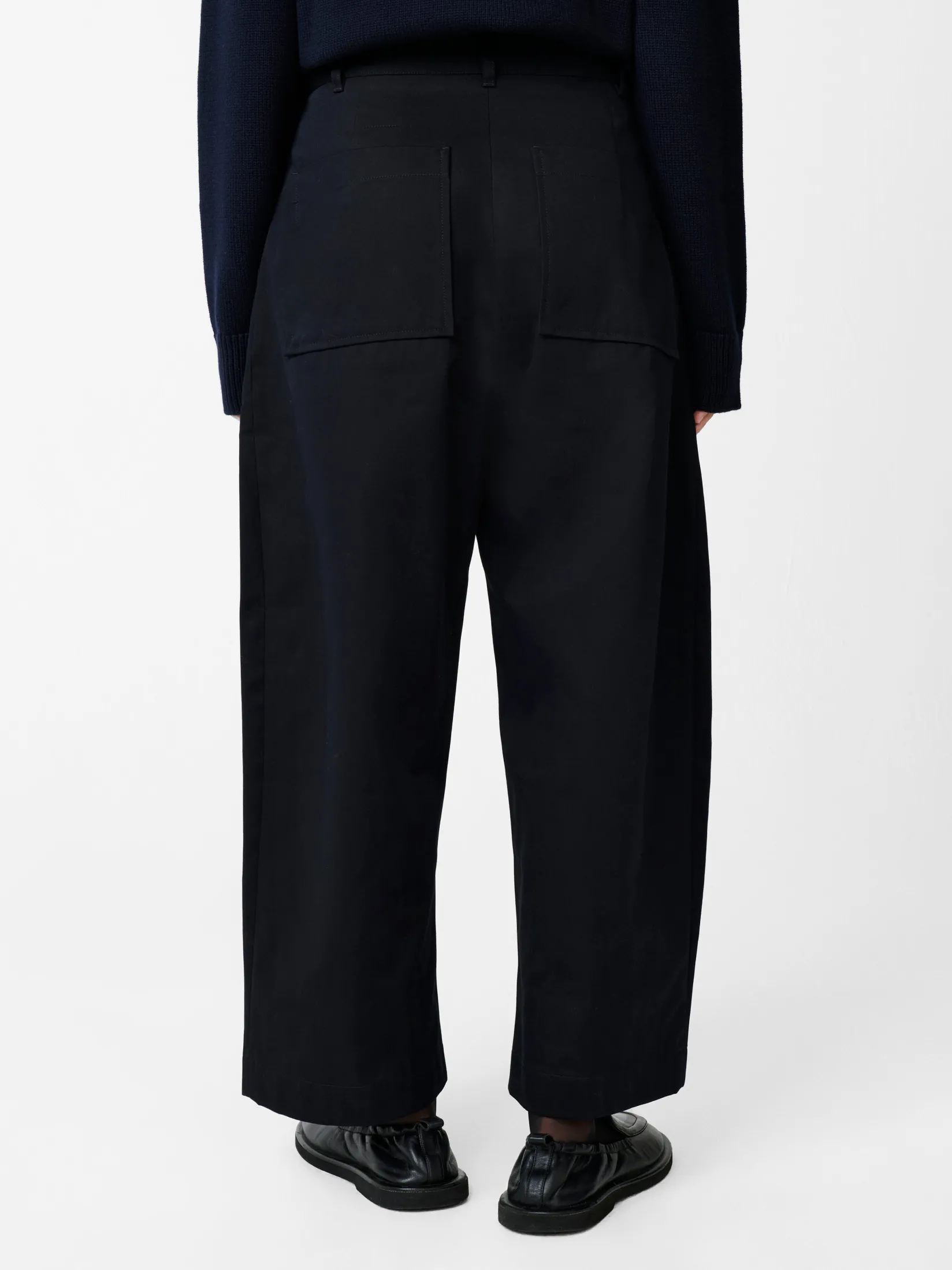 Clearance Studio Nicholson Chalco Twill Pant Darkest Navy