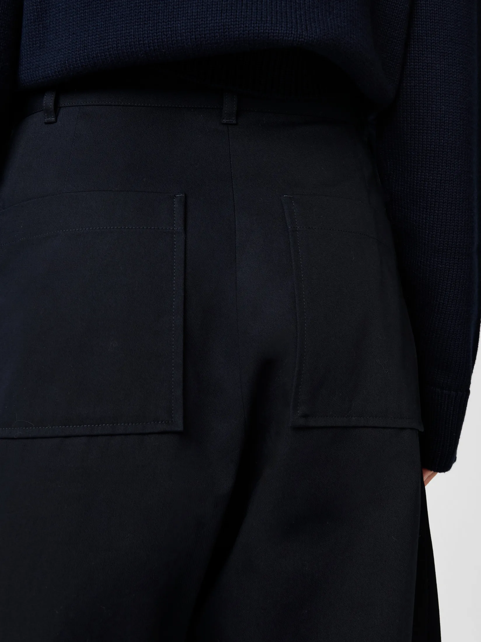 Clearance Studio Nicholson Chalco Twill Pant Darkest Navy