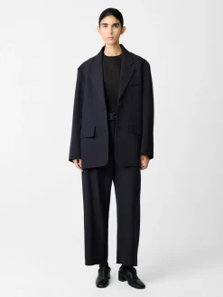Hot Studio Nicholson Chalco Wool Pant Darkest Navy