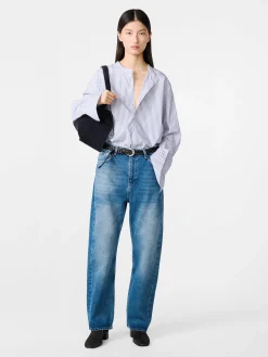 Fashion Studio Nicholson Cici Bold Stripe Shirt Blue / White