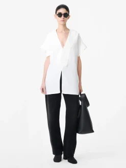 Clearance Studio Nicholson Circe Linen Top Parchment