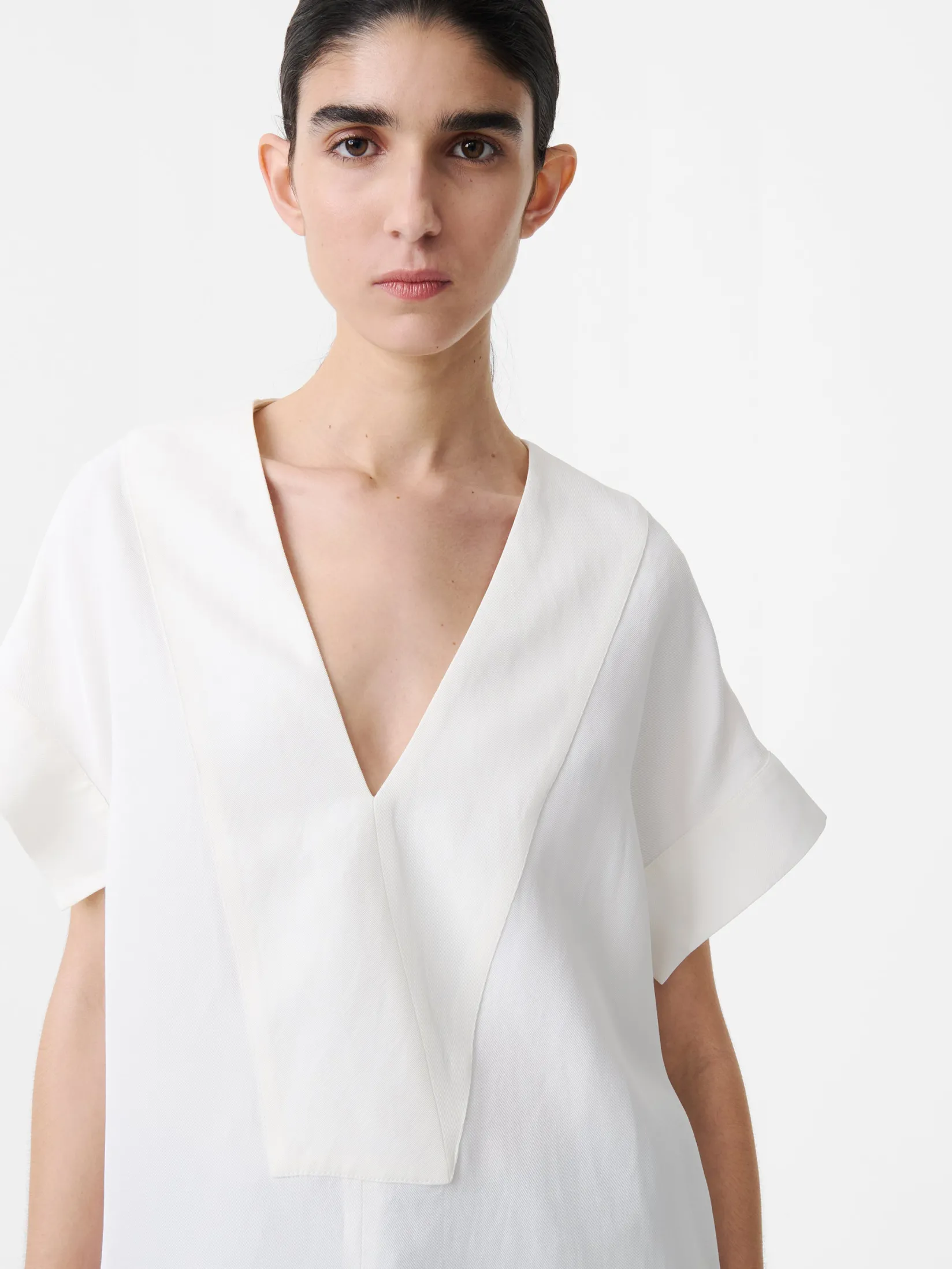 Clearance Studio Nicholson Circe Linen Top Parchment