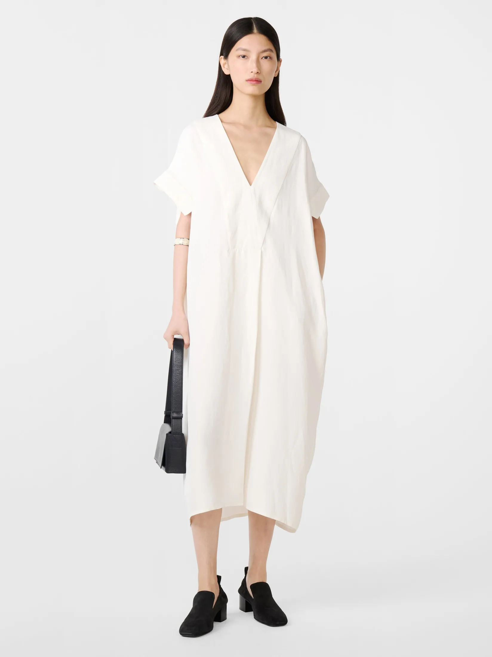 Best Studio Nicholson Cley Linen Dress Parchment