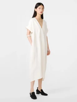Best Studio Nicholson Cley Linen Dress Parchment