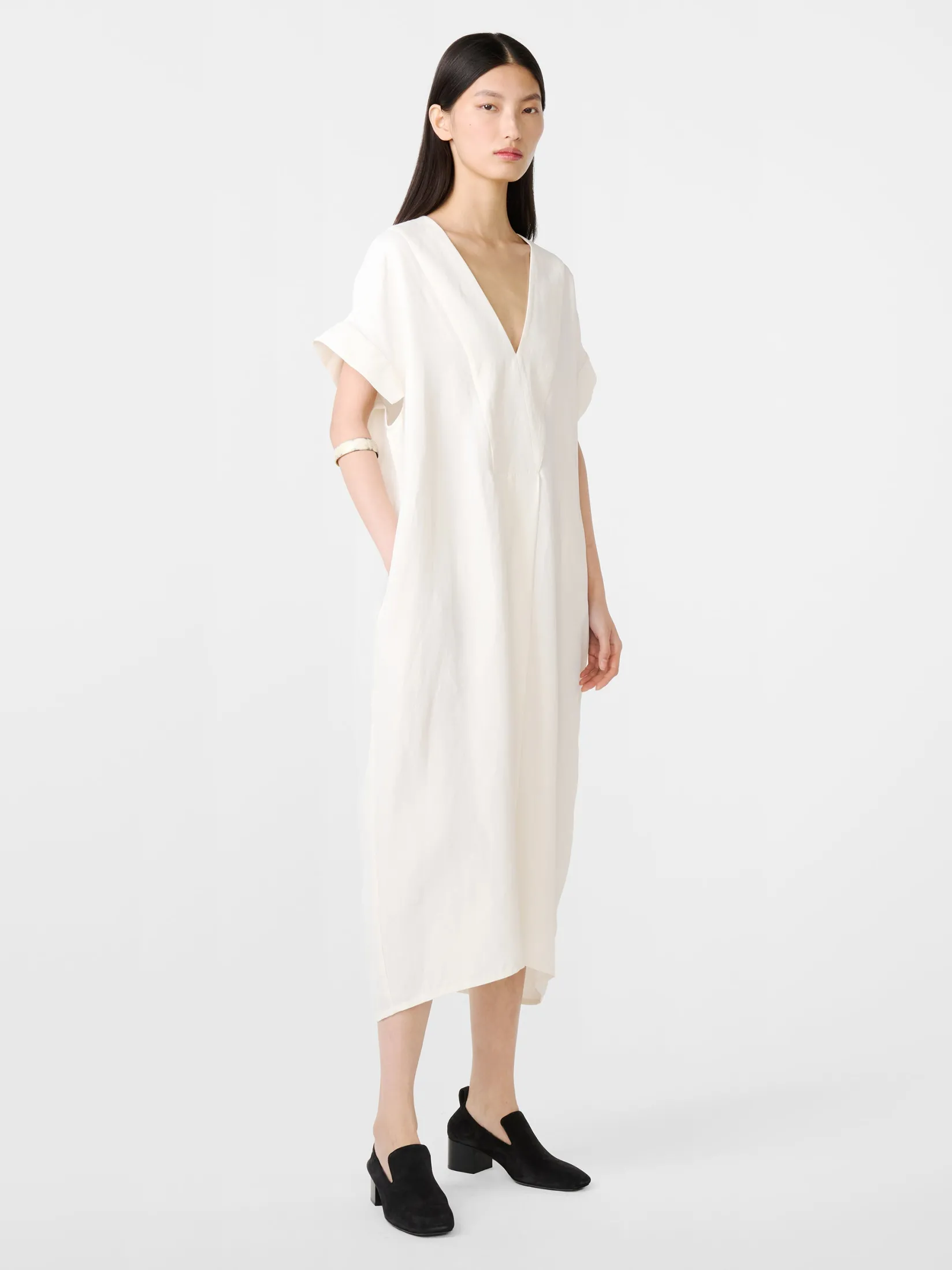 Best Studio Nicholson Cley Linen Dress Parchment