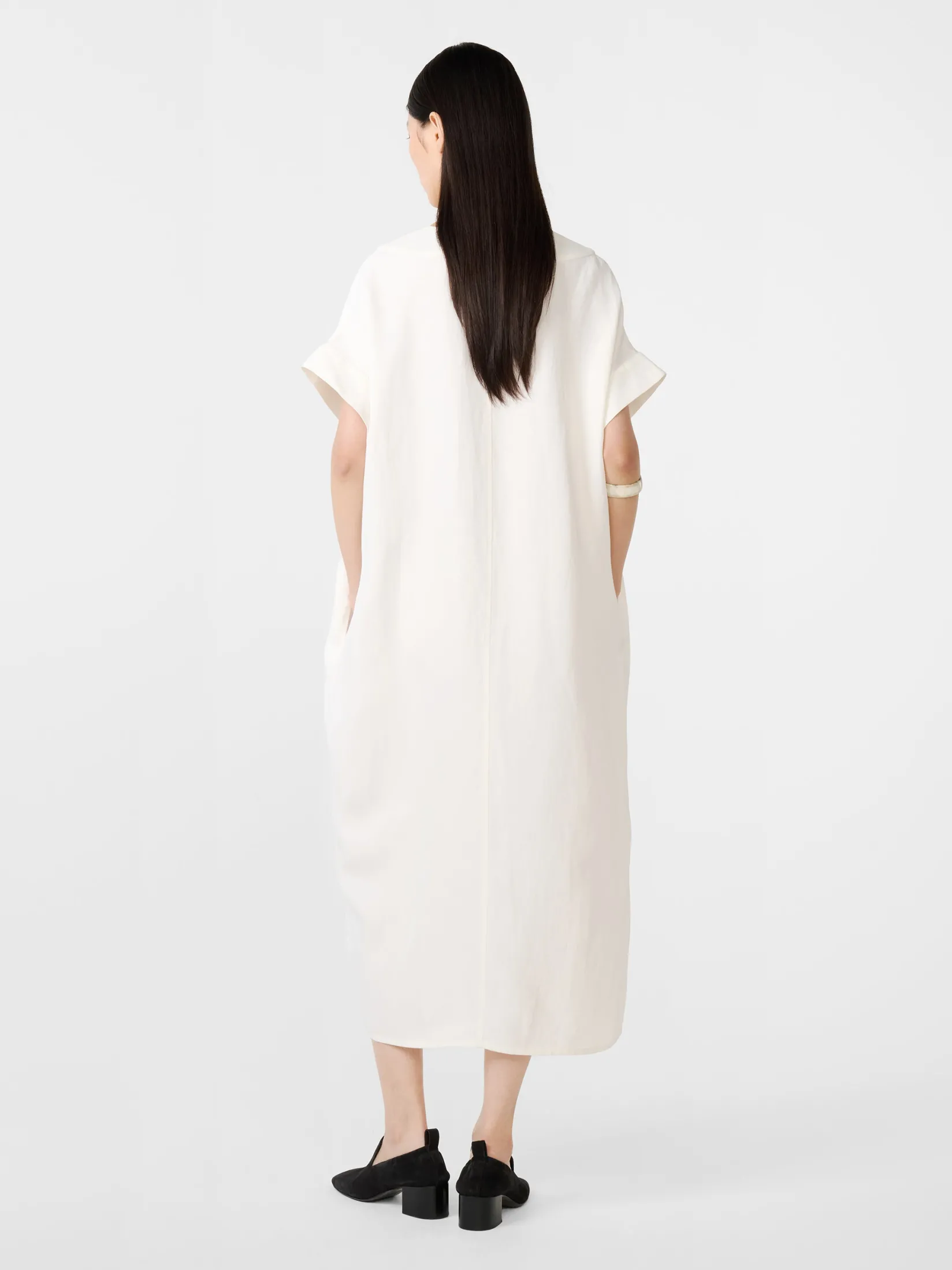Best Studio Nicholson Cley Linen Dress Parchment