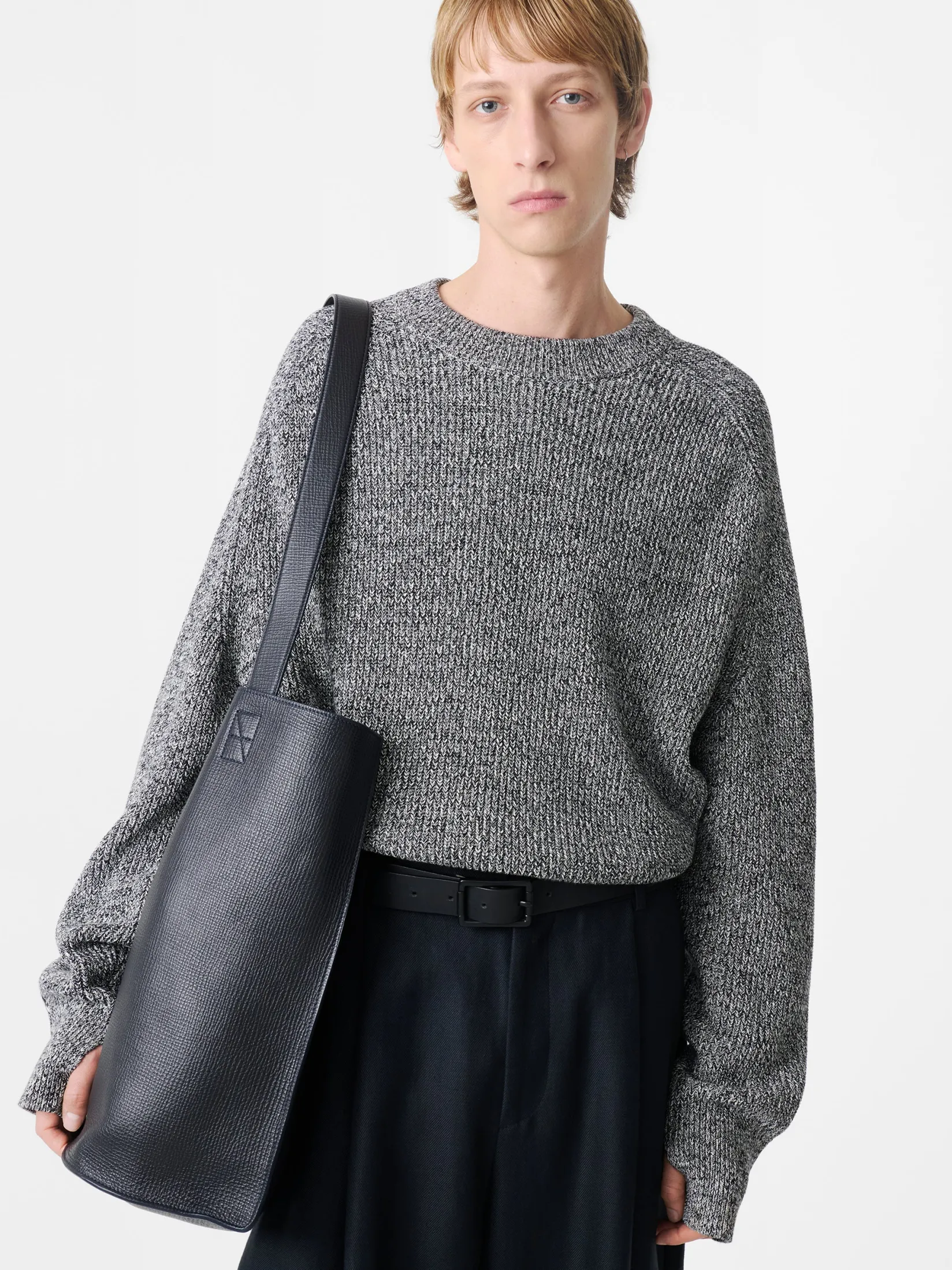 Clearance Studio Nicholson Coe Knit Navy Twist
