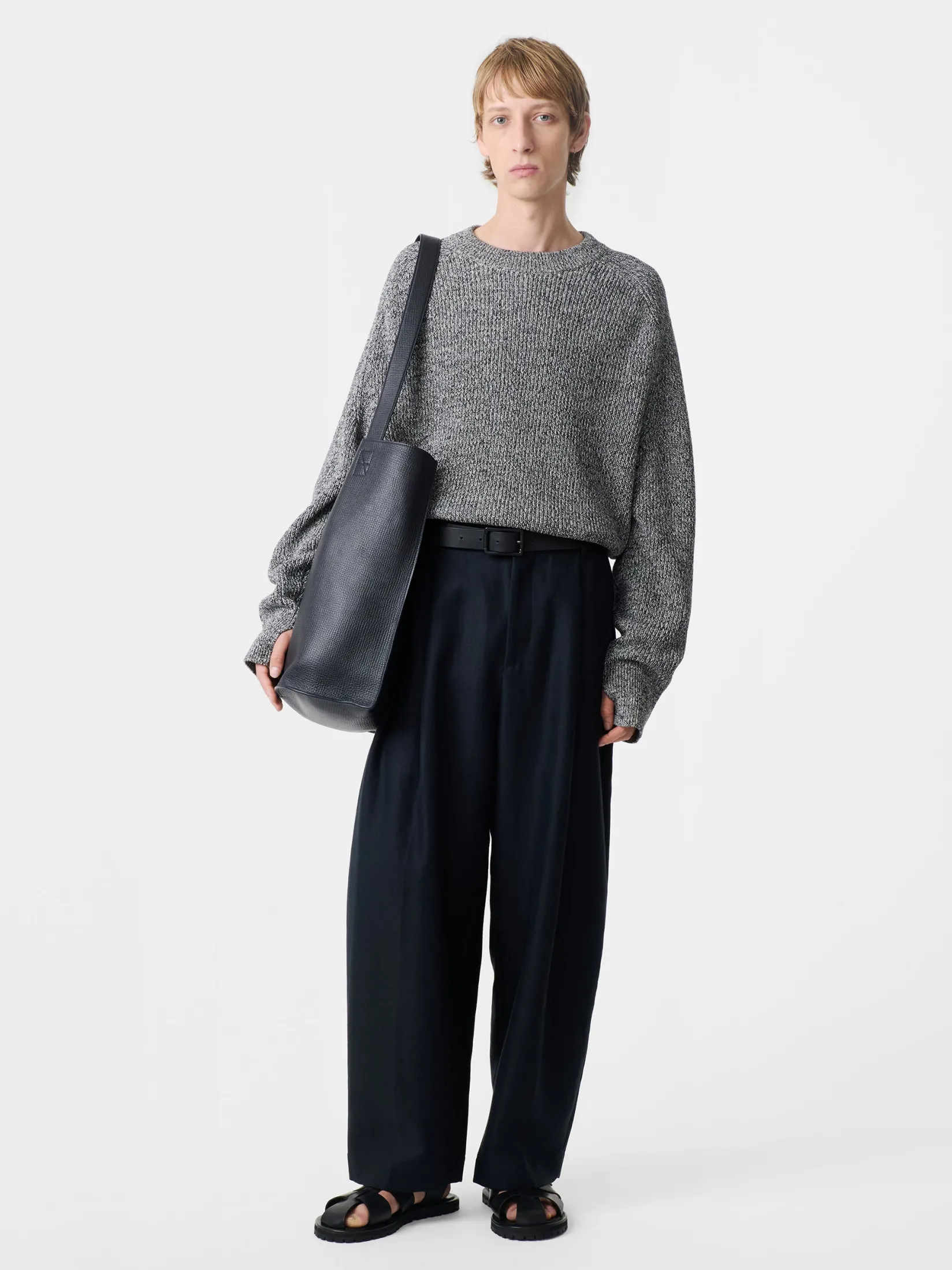 Clearance Studio Nicholson Coe Knit Navy Twist