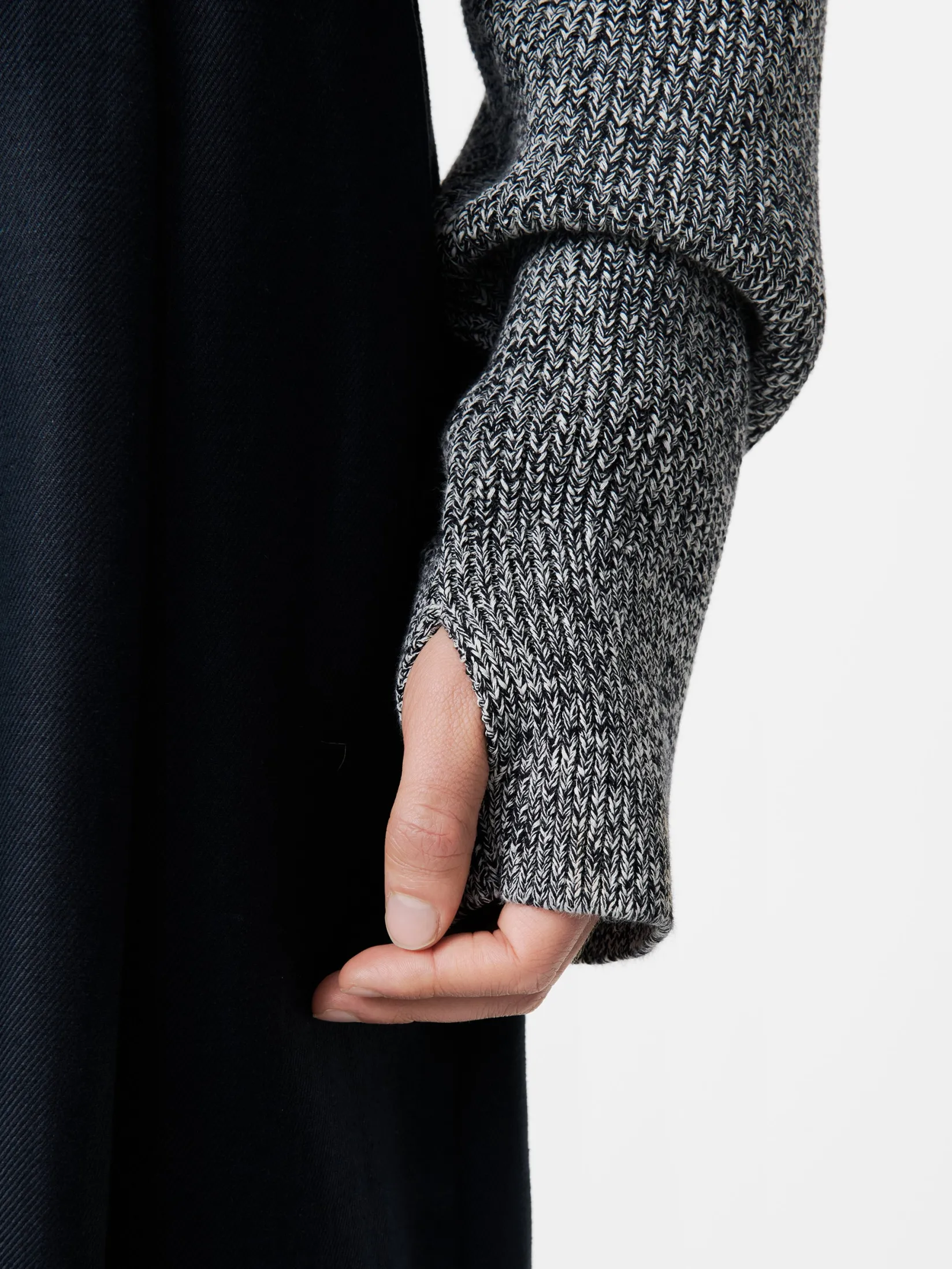 Clearance Studio Nicholson Coe Knit Navy Twist