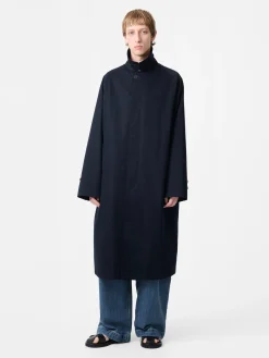 New Studio Nicholson Crowe Coat Darkest Navy