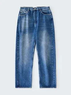New Studio Nicholson Denjo Denim Pant Worn Wash Indigo