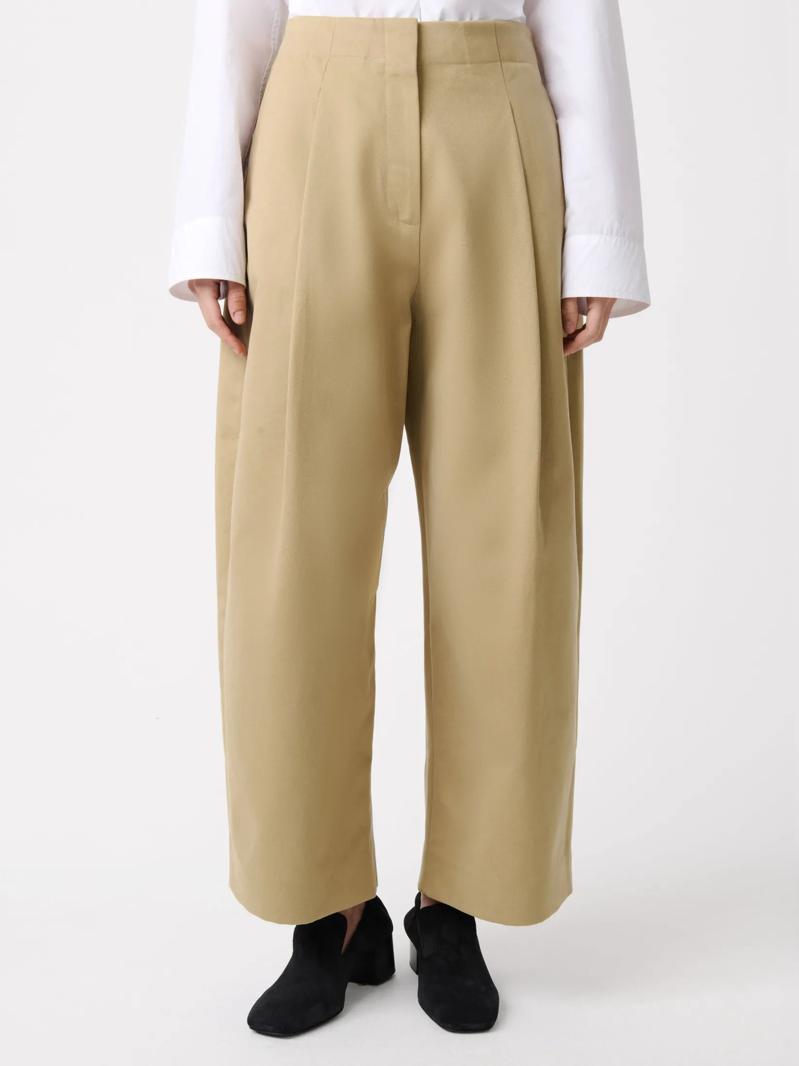 Discount Studio Nicholson Dordoni Volume Pant Tan