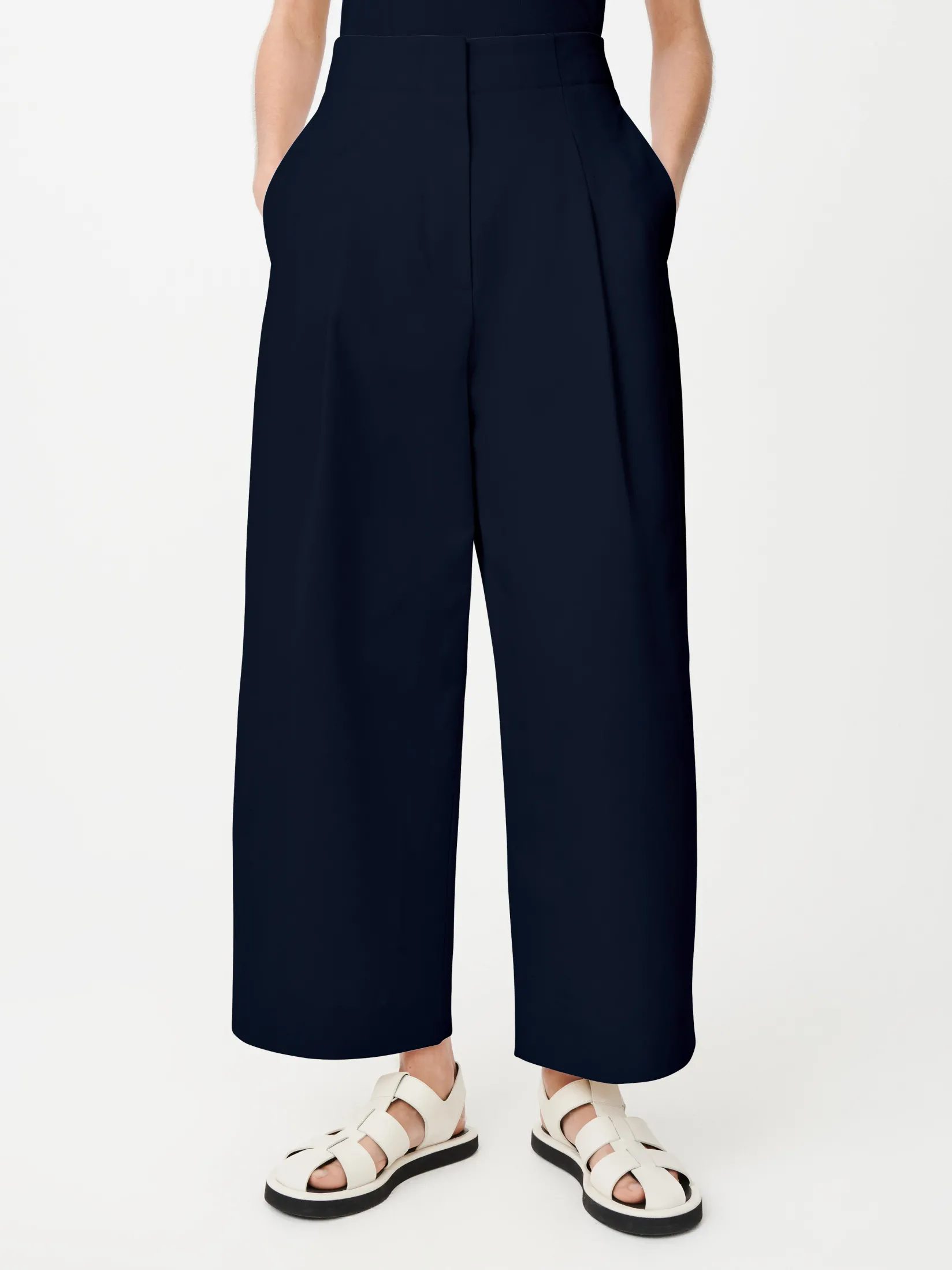 Discount Studio Nicholson Dordoni Volume Pant Dark Navy