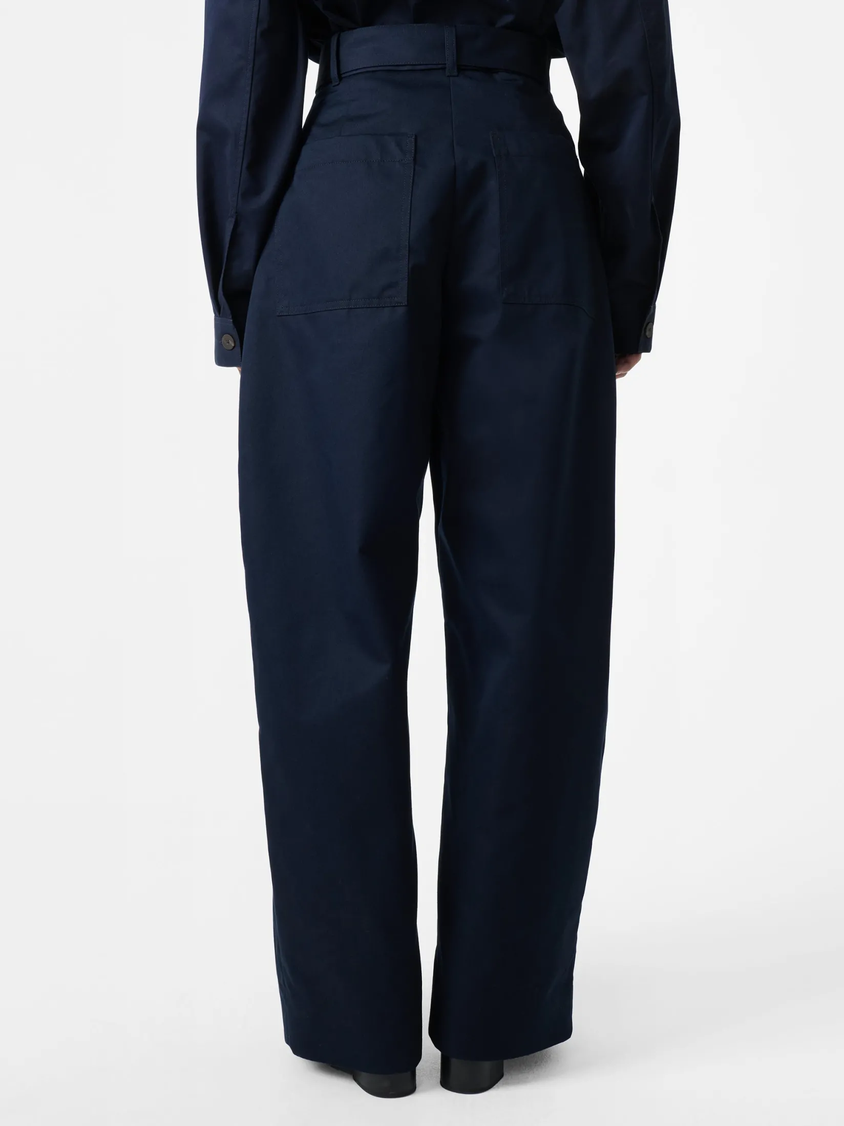 New Studio Nicholson Doring Twill Pant Darkest Navy