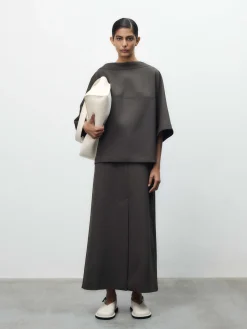 Discount Studio Nicholson Doublet Leather Bag Parchment