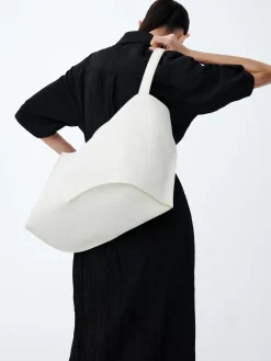 Discount Studio Nicholson Doublet Leather Bag Parchment
