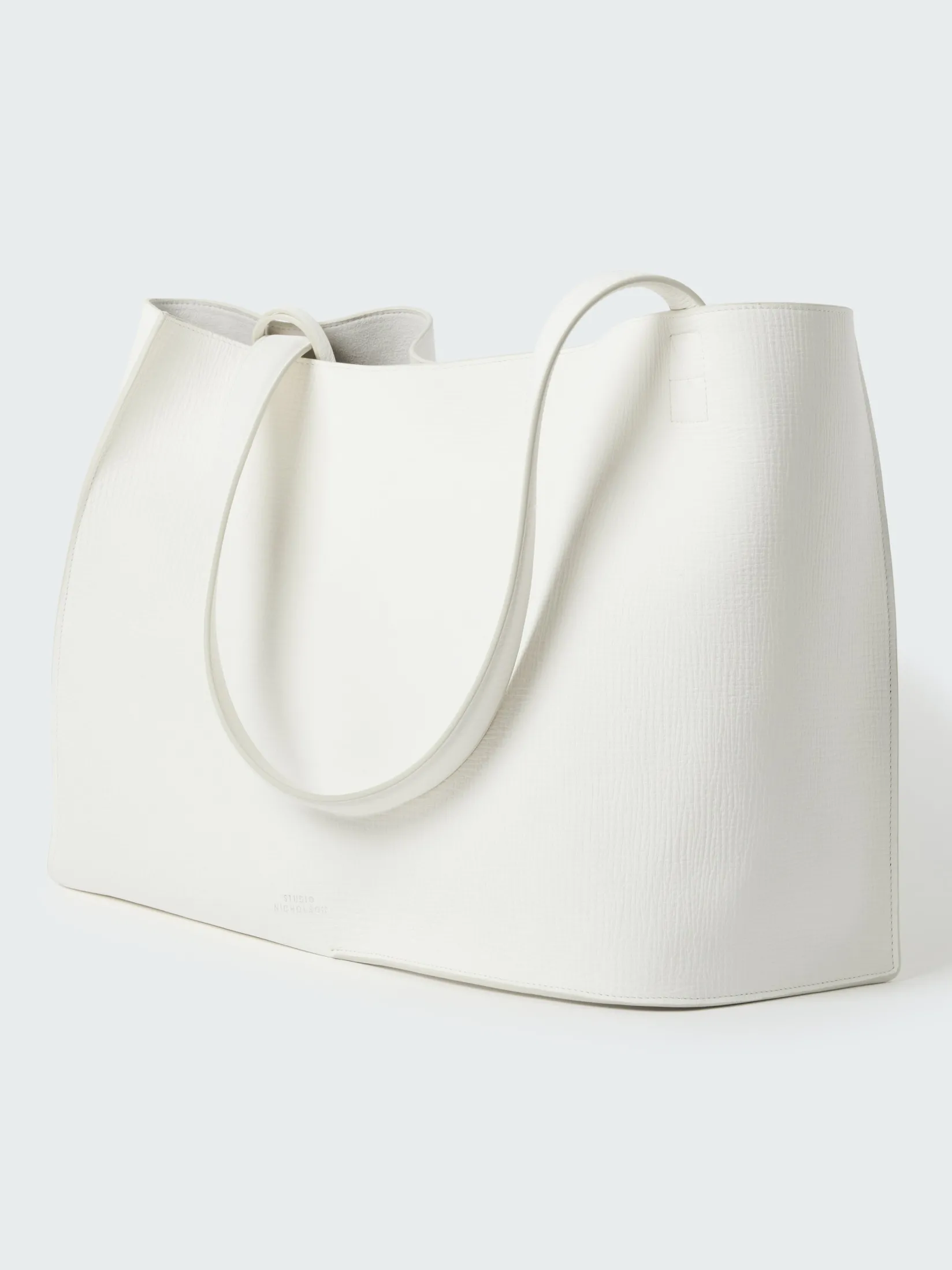 Discount Studio Nicholson Doublet Leather Bag Parchment