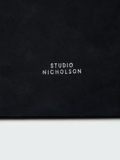 Discount Studio Nicholson Doublet Type 2 Suede Bag Darkest Navy