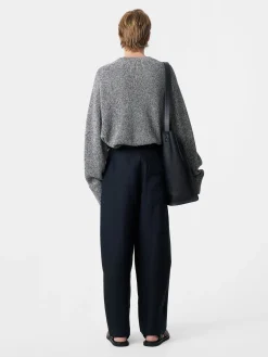 Clearance Studio Nicholson Ellis Linen Pant Darkest Navy