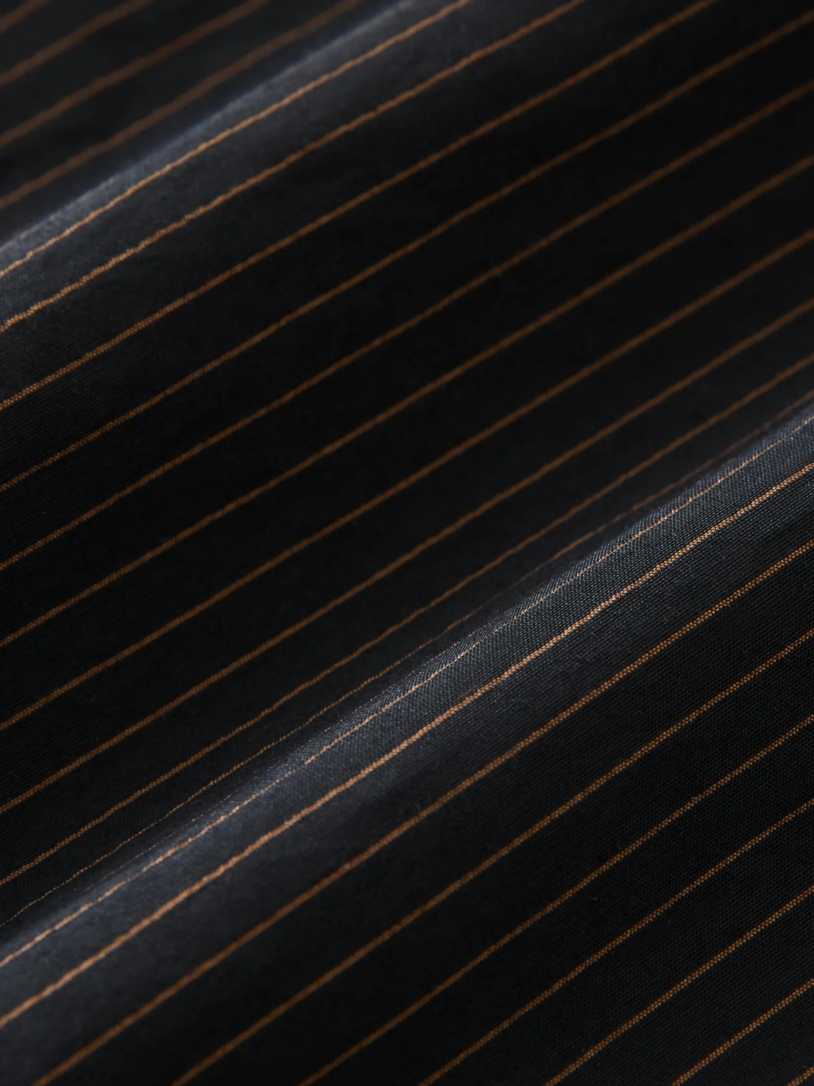 Online Studio Nicholson Faber Stripe Shirt Darkest Navy / Almond