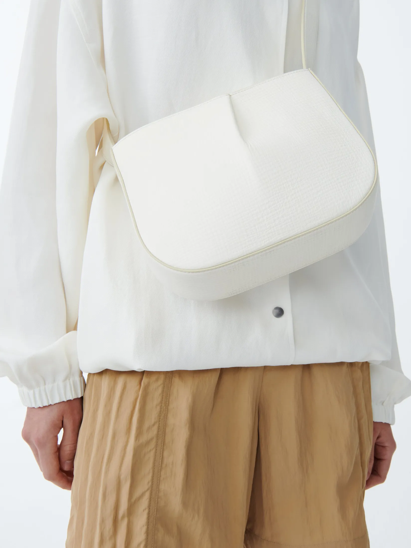 Hot Studio Nicholson Fortuna Leather Bag Parchment
