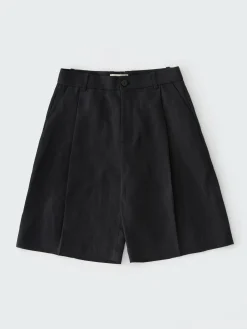 Hot Studio Nicholson Fowld Linen Short Darkest Navy