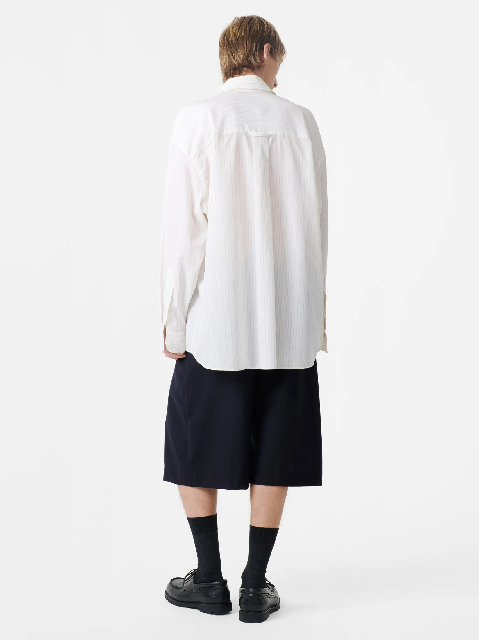 New Studio Nicholson Fowld Short Darkest Navy