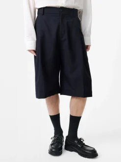 New Studio Nicholson Fowld Short Darkest Navy