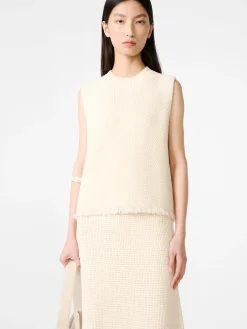 Outlet Studio Nicholson Fray Knit Cream