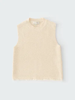 Outlet Studio Nicholson Fray Knit Cream