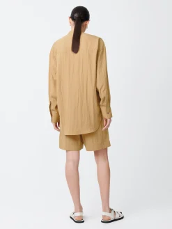 Discount Studio Nicholson Frink Viscose Shirt Sand