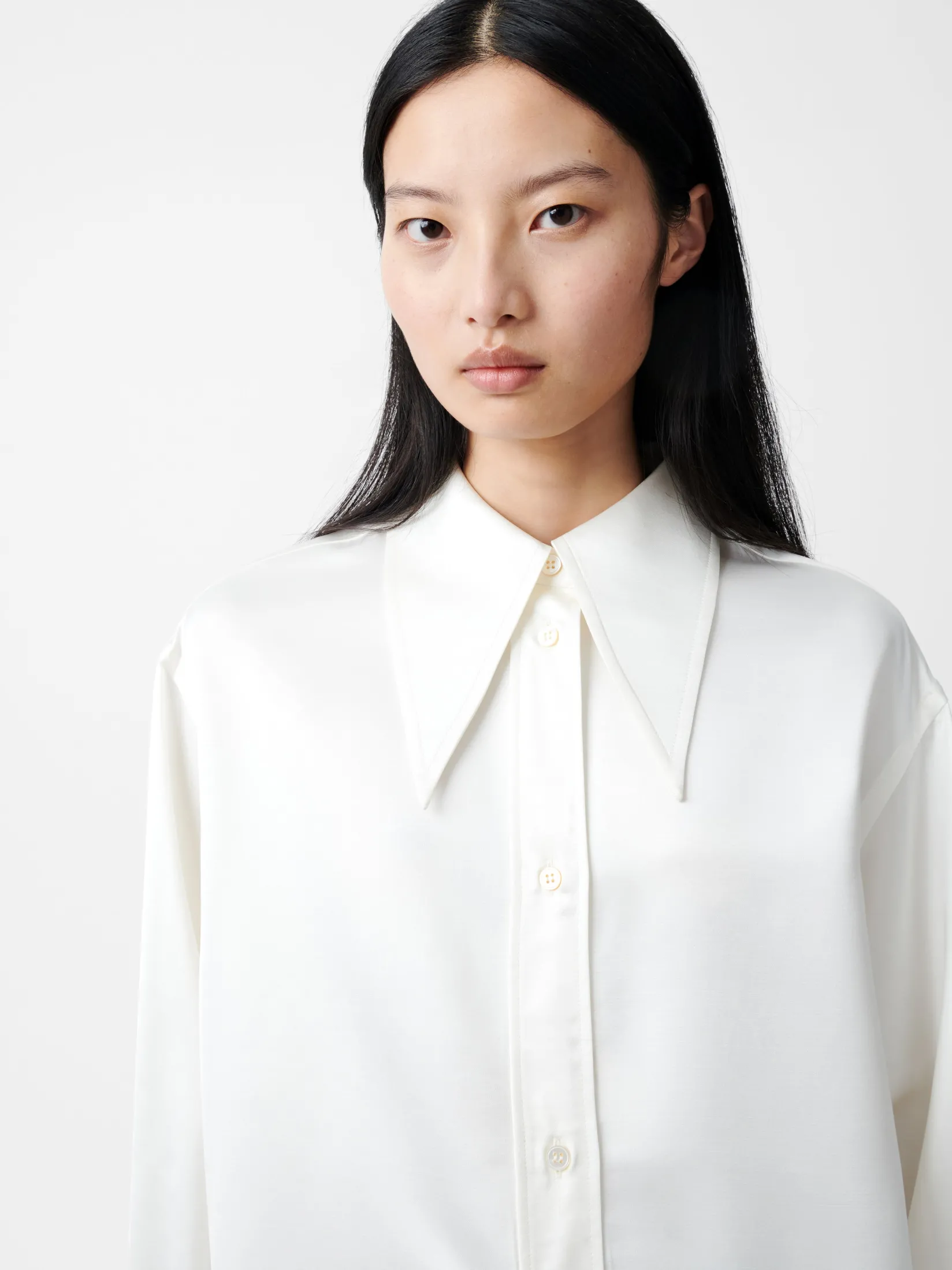 Outlet Studio Nicholson Gable Shirt Parchment