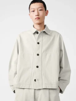 New Studio Nicholson Graph Denim Jacket Bone Grey