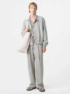 Clearance Studio Nicholson Harle Tropical Wool Jacket Ice Melange