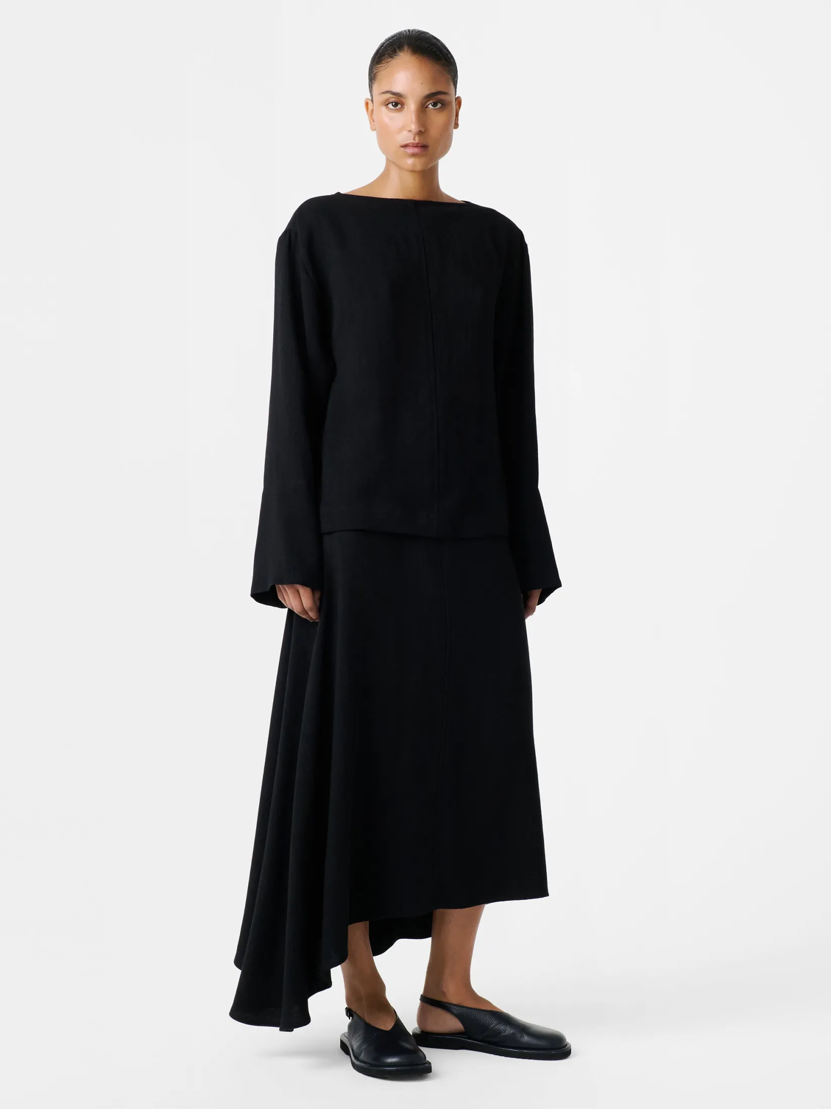 Clearance Studio Nicholson Hirta Skirt Black