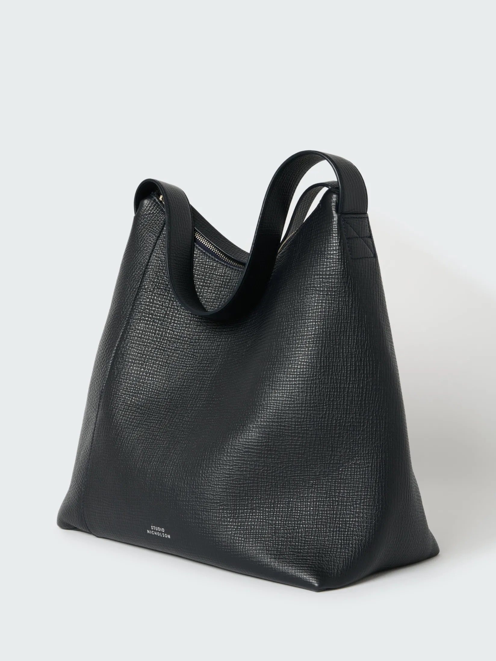 Best Studio Nicholson Hobo Type 1 Leather Bag Darkest Navy