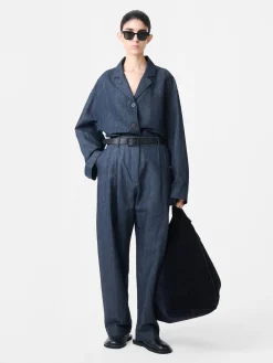 Outlet Studio Nicholson Hobo Type 2 Suede Bag Darkest Navy