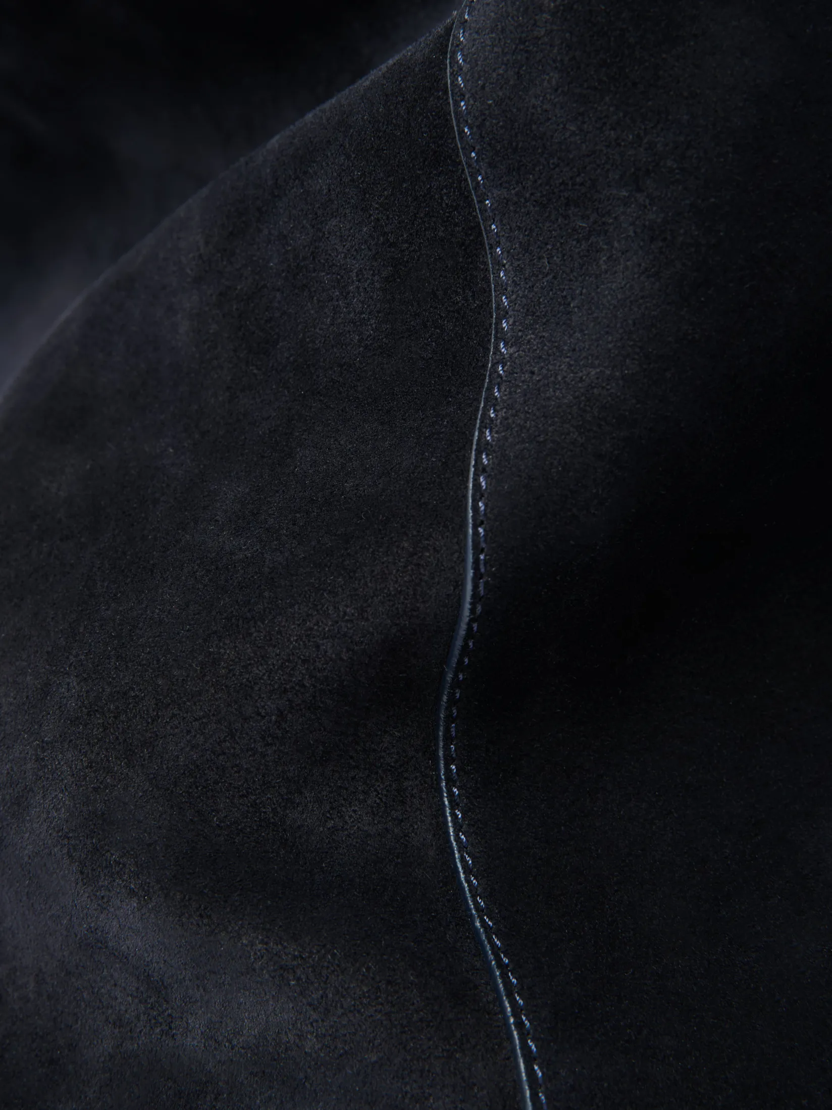 Outlet Studio Nicholson Hobo Type 2 Suede Bag Darkest Navy