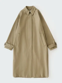 Clearance Studio Nicholson Holin Coated Cotton Coat Dark Dusk