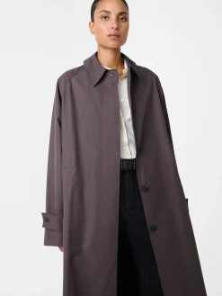 Outlet Studio Nicholson Holin Technical Cotton Coat Cocoa