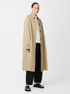 Best Studio Nicholson Holin Technical Cotton Coat Tan