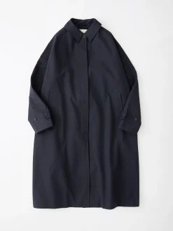 Outlet Studio Nicholson Holin Technical Cotton Coat Dark Navy