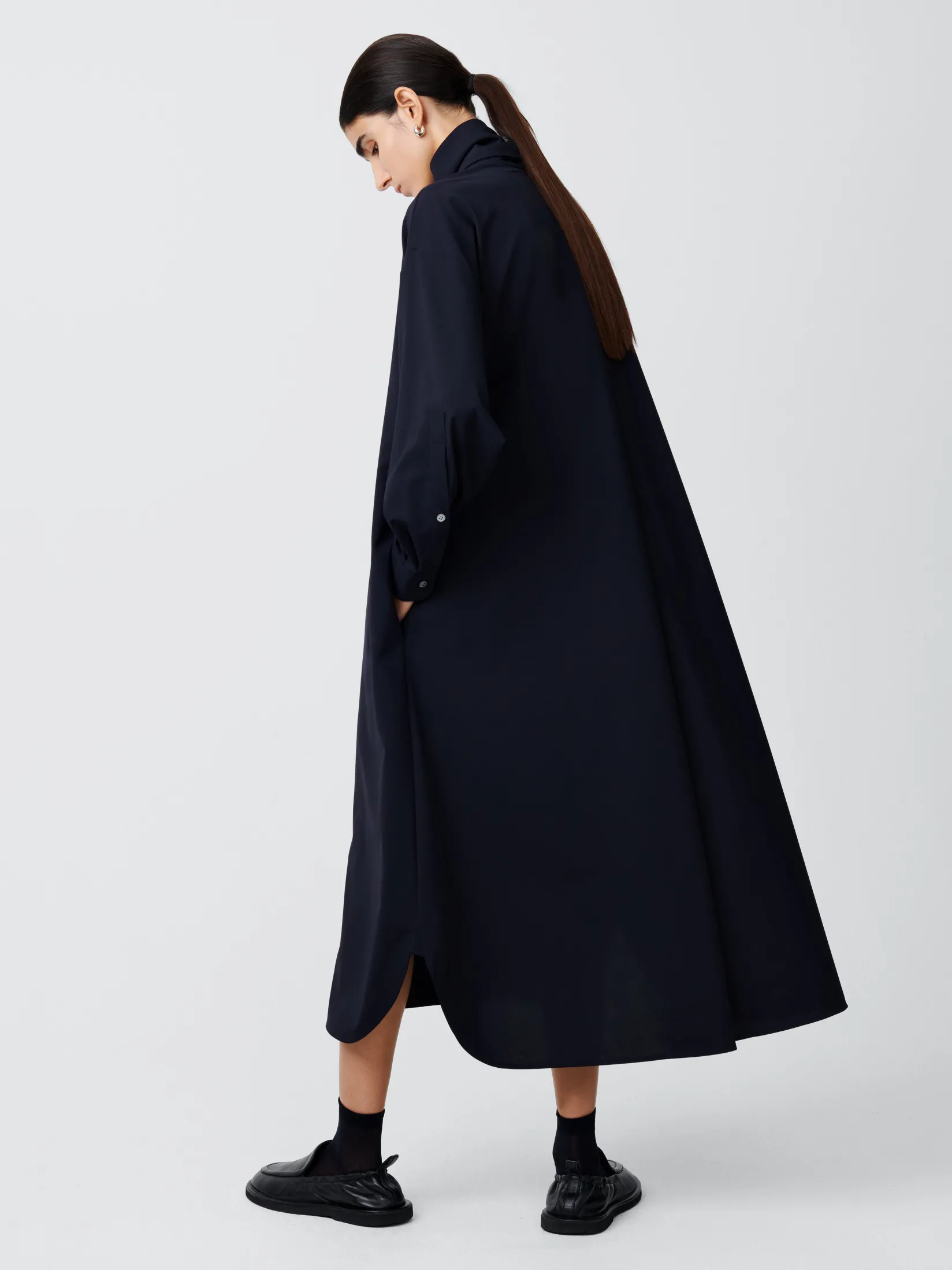 Hot Studio Nicholson Hurn Dress Darkest Navy