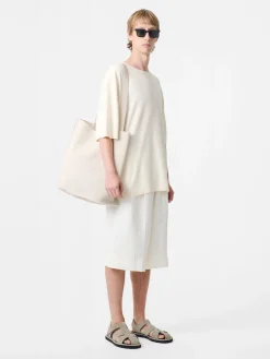 Discount Studio Nicholson Joshua Linen Short Parchment