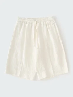 Discount Studio Nicholson Joshua Linen Short Parchment