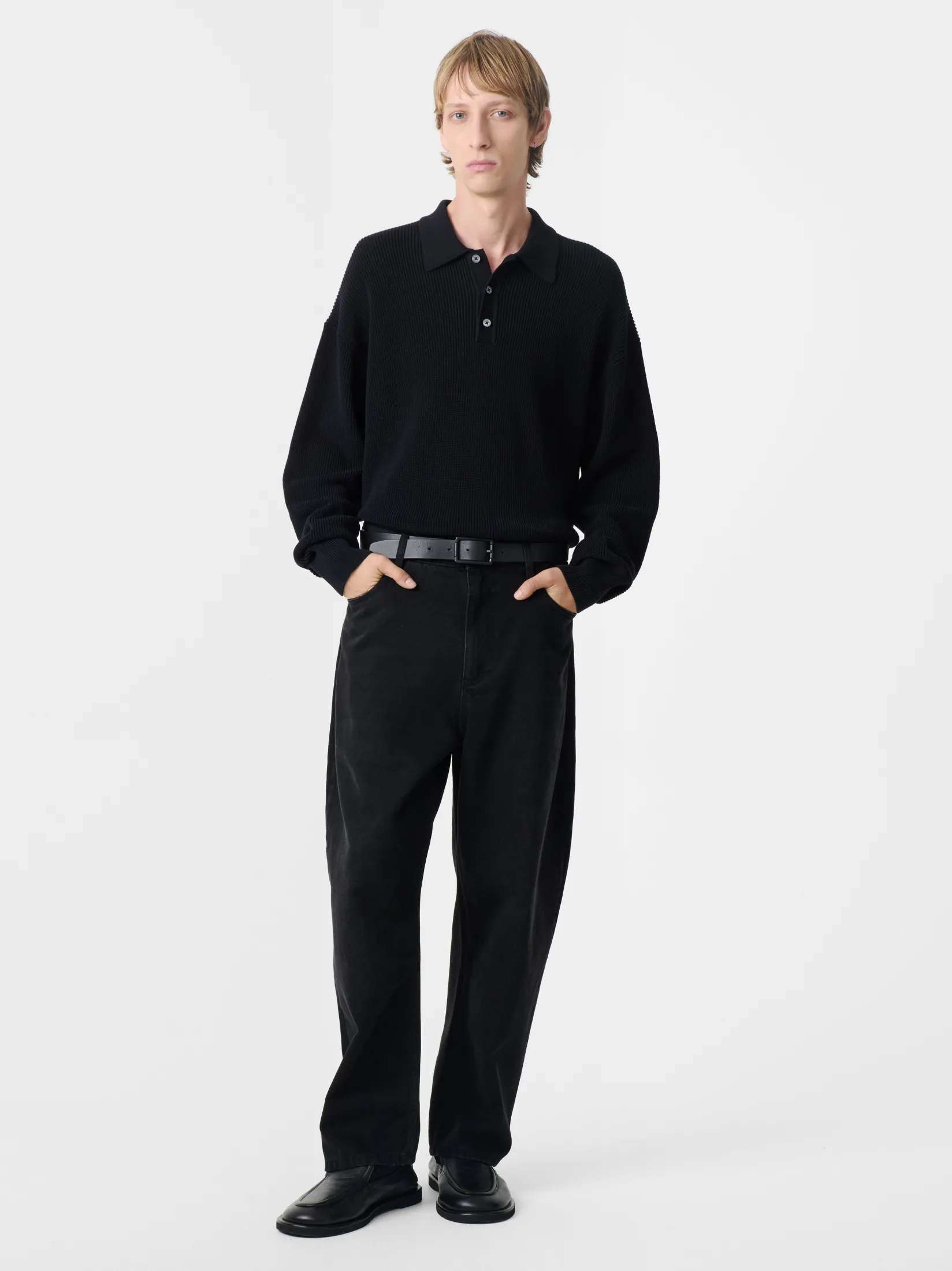 New Studio Nicholson Land Denim Pant Washed Black