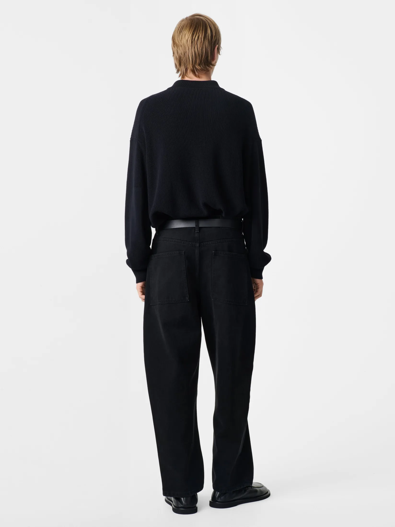 New Studio Nicholson Land Denim Pant Washed Black